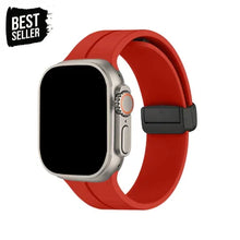 Load image into Gallery viewer, Silicone Magnetic Folding Band For Apple Watch
