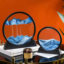 Load image into Gallery viewer, WEPRO™ 3D MOVING SAND ART PICTURE SANDSCAPE IN MOTION DISPLAY FLOWING SAND FRAME FOR DECORR