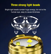 Load image into Gallery viewer, German Three-eyed Monster Mini Flash Super Power Flashlight