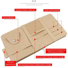 Load image into Gallery viewer, Car Sun Visor Organizer