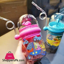 Load image into Gallery viewer, 250ML Baby Drinking Cup Kids Whale Water Spray Cartoon Baby Feeding Cups with Straws Water Bottles Outdoor Children’s Cups