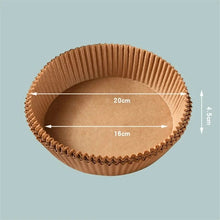 Load image into Gallery viewer, Premium Quality Air Fryer Disposable Baking Papers/Round Parchment Liners