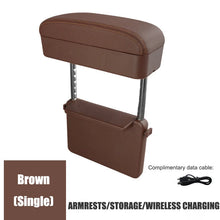 Load image into Gallery viewer, Car Driving Elbow Rest, Armrest Box, Wireless Charging Storage Box, Car Seat Gap Storage Storage Box