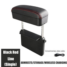 Load image into Gallery viewer, Car Driving Elbow Rest, Armrest Box, Wireless Charging Storage Box, Car Seat Gap Storage Storage Box