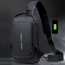 Load image into Gallery viewer, USB Charging Sport Sling Anti-theft Shoulder Bag