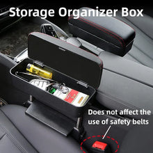 Load image into Gallery viewer, Car Driving Elbow Rest, Armrest Box, Wireless Charging Storage Box, Car Seat Gap Storage Storage Box