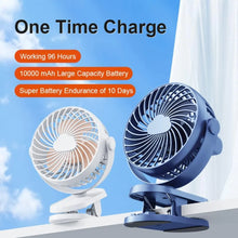 Load image into Gallery viewer, PORTABLE RECHARGEABLE FAN