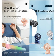 Load image into Gallery viewer, PORTABLE RECHARGEABLE FAN