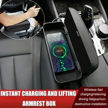 Load image into Gallery viewer, Car Driving Elbow Rest, Armrest Box, Wireless Charging Storage Box, Car Seat Gap Storage Storage Box