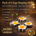 Pack of 4 Egg Shaping Molds