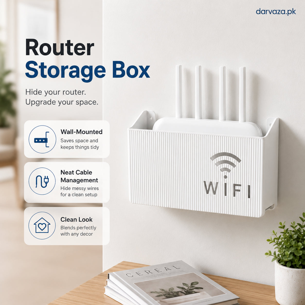 Wall Mount WiFi Router Holder