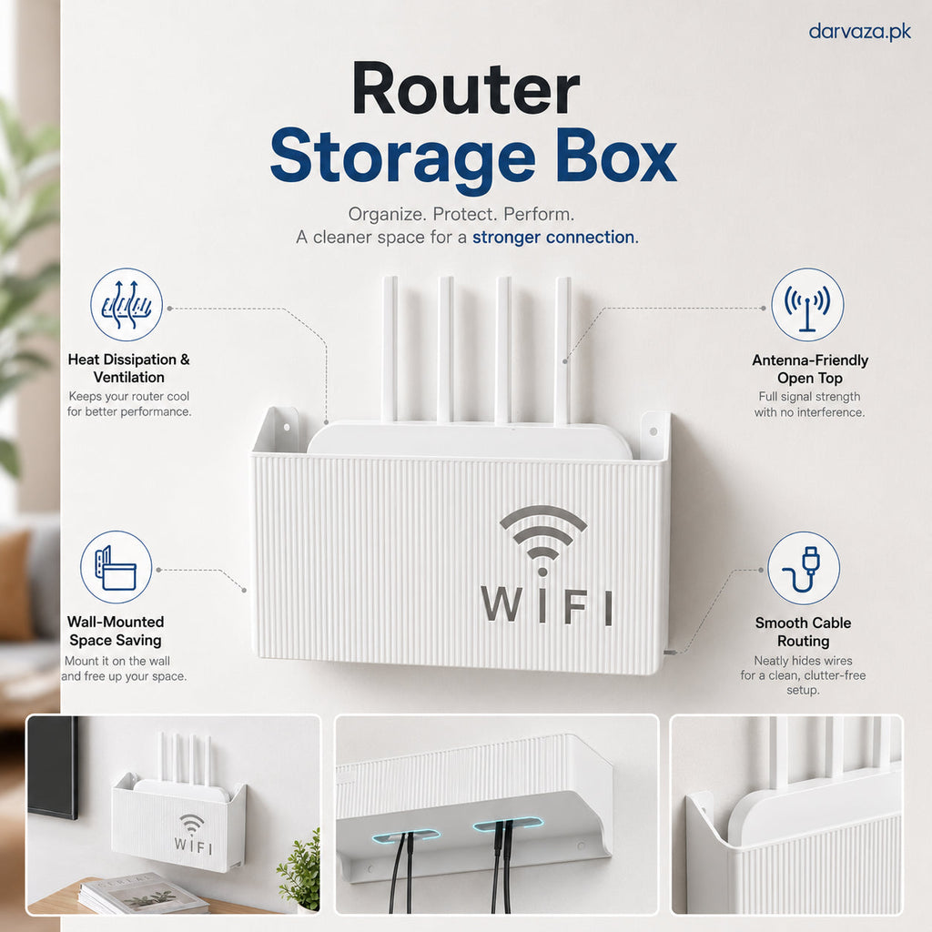 Wall Mount WiFi Router Holder