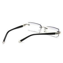 Load image into Gallery viewer, Hd daimond cut New Metal rimless anti blue reading glasses trimmed glasses