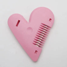 Load image into Gallery viewer, New arrival baby Barber's comb scissors Bangs scissors kids Hair cutter secure pink heart shape