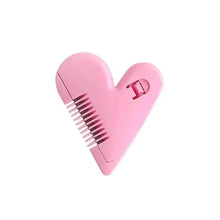 Load image into Gallery viewer, New arrival baby Barber's comb scissors Bangs scissors kids Hair cutter secure pink heart shape