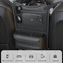 Load image into Gallery viewer, Car Handbag Holder, Car Mesh Organizer Net Pocket Purse/Book/Phone Holder,Tissue Box 3-IN-1 Auto Interior Organizers