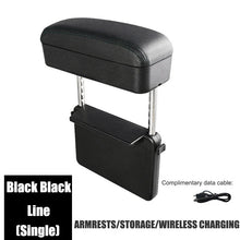 Load image into Gallery viewer, Car Driving Elbow Rest, Armrest Box, Wireless Charging Storage Box, Car Seat Gap Storage Storage Box