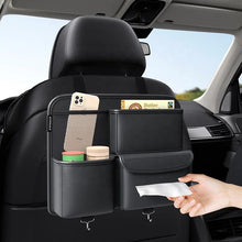 Load image into Gallery viewer, Leather Multifunctional Car Backseat Organizer