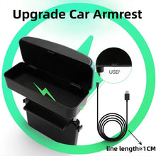Load image into Gallery viewer, Car Driving Elbow Rest, Armrest Box, Wireless Charging Storage Box, Car Seat Gap Storage Storage Box