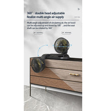 Load image into Gallery viewer, Dual Head Car Fan 2 speed Adjustment Car Cooling Fan Strong Wind Cooling Fan