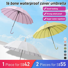 Load image into Gallery viewer, 16-bone fresh series waterproof umbrella with its cover