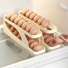 Load image into Gallery viewer, Automatic Rolling Egg Holder Rack Storage Box