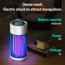 Load image into Gallery viewer, Eummy Portable Electric Bug Zapper Safe Non-toxic Mosquito Killer with Night Light USB Mosquito Fly Trap Repellent Lamp Protection Area Up to 400 Square Feet for Home