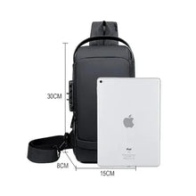 Load image into Gallery viewer, USB Charging Sport Sling Anti-theft Shoulder Bag