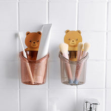 Load image into Gallery viewer, Cute Bear Toothbrush Holder Storage Rack Bathroom