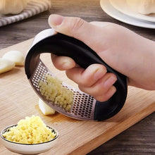 Load image into Gallery viewer, Manual Garlic Press Rocker with Handle Stainless Steel Garlic Crusher