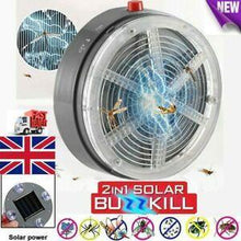 Load image into Gallery viewer, 2IN1 MOSQUITO INSECT SOLAR BUZZ KILL ZAPPER KILLER