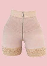 Load image into Gallery viewer, Internal Hooks Firm Compression Zipper Butt Lift Peahcy Shaper Shorts