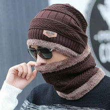 Load image into Gallery viewer, Hat &amp; Neck warmer Winter Cap(unisex)