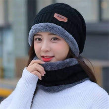 Load image into Gallery viewer, Hat &amp; Neck warmer Winter Cap(unisex)