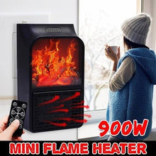 Load image into Gallery viewer, Mini Electric Flame Heater 900 watt