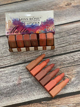 Load image into Gallery viewer, Miss Rose Matte lipsticks (set of 6)