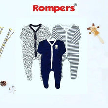 Load image into Gallery viewer, SLEEP SUIT PACK OF 3 For SIZE NEW BORN TO 3 YEARS Deal 3