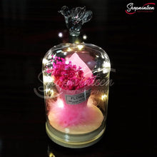 Load image into Gallery viewer, LED Jar with Colorful Rose Y4