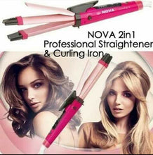 Load image into Gallery viewer, Nova 2 in 1 HAIR STRAIGHTNER N CURLER.