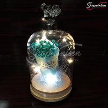 Load image into Gallery viewer, LED Jar with Colorful Rose Y4