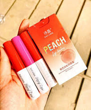 Load image into Gallery viewer, MOISTURIZING PEACH COLOR LIP BALM PACK OF 3