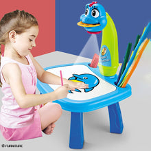Load image into Gallery viewer, Children Led Projector Art Drawing Table