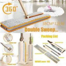 Load image into Gallery viewer, Double Sided Lazy Mop Easy Self Wringing Flat Mop 360 Degree Spin Floor Cleaning Mop