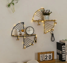 Load image into Gallery viewer, CREATIVE IRON ART STORAGE DISPLAY SHELF WALL MOUNTED STORAGE RACK