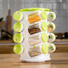 Load image into Gallery viewer, 16 In 1 Spice Rack With Cutlery Holder Compact Jars Shelf Organizer