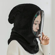 Load image into Gallery viewer, women's winter Hat Mask balaclava Hat for girls Scarf Thick Warm Fleece