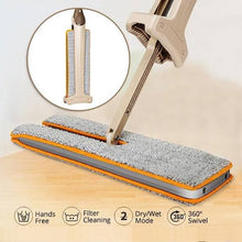 Load image into Gallery viewer, Double Sided Lazy Mop Easy Self Wringing Flat Mop 360 Degree Spin Floor Cleaning Mop