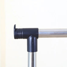 Load image into Gallery viewer, Lowes portable adjustable stainless steel rack clothes hanger pole