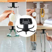 Load image into Gallery viewer, Shelf Rotate Hook Holder Hang Kitchen Cabinet Storage Rack