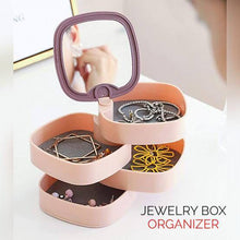 Load image into Gallery viewer, Jewelry Organizer Case 360 Degree Round Rotating Jewelry Storage Box